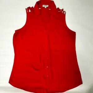 Express blouse. Portofino Shirt. True Red
